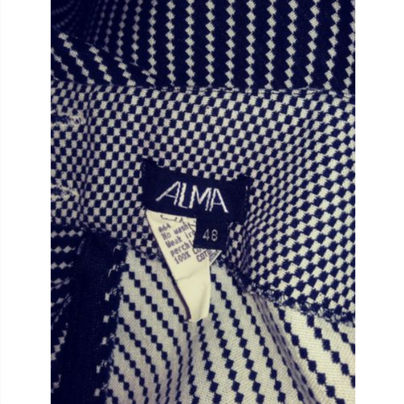 Alma Women's 16 Skirt Black White Pencil Skirt - Picture 6 of 6